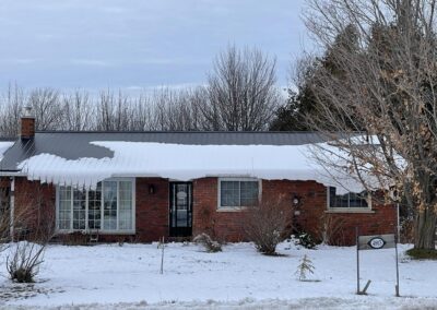 rib vs stone steel - snow sliding off